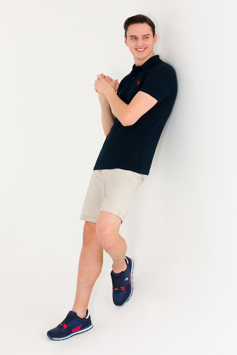 Erkek Koyu Lacivert Basic Polo Yaka Tişört - 50262933165