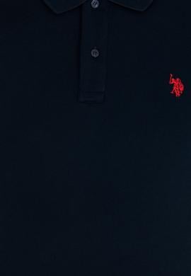 Erkek Koyu Lacivert Basic Polo Yaka Tişört - 50262933165