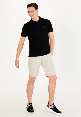 Erkek Siyah Basic Polo Yaka Tişört - 50263238034
