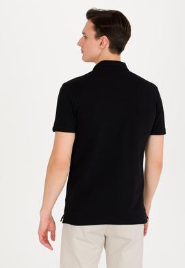 Erkek Siyah Basic Polo Yaka Tişört - 50263238034
