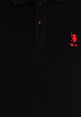 Erkek Siyah Basic Polo Yaka Tişört - 50263238034