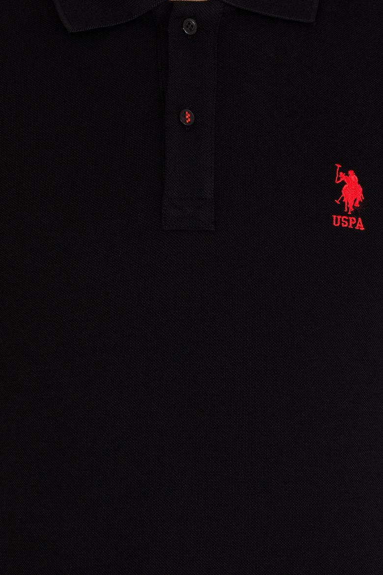 Erkek Siyah Basic Polo Yaka Tişört - 50263238034