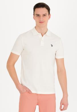 Erkek Ekru Basic Polo Yaka Tişört - 50262933185