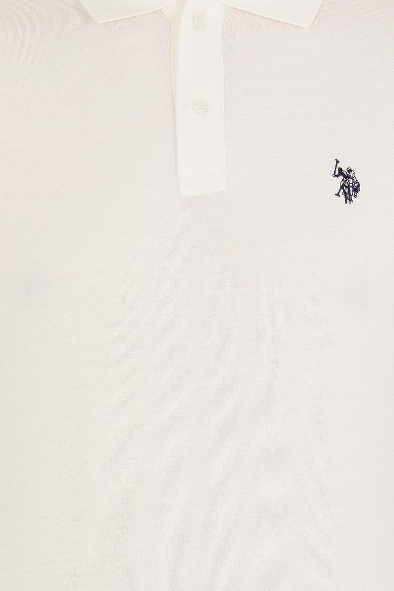 Erkek Ekru Basic Polo Yaka Tişört - 50262933185