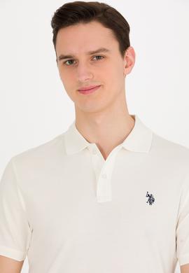 Erkek Ekru Basic Polo Yaka Tişört - 50262933185