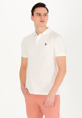 Erkek Ekru Basic Polo Yaka Tişört - 50262933185