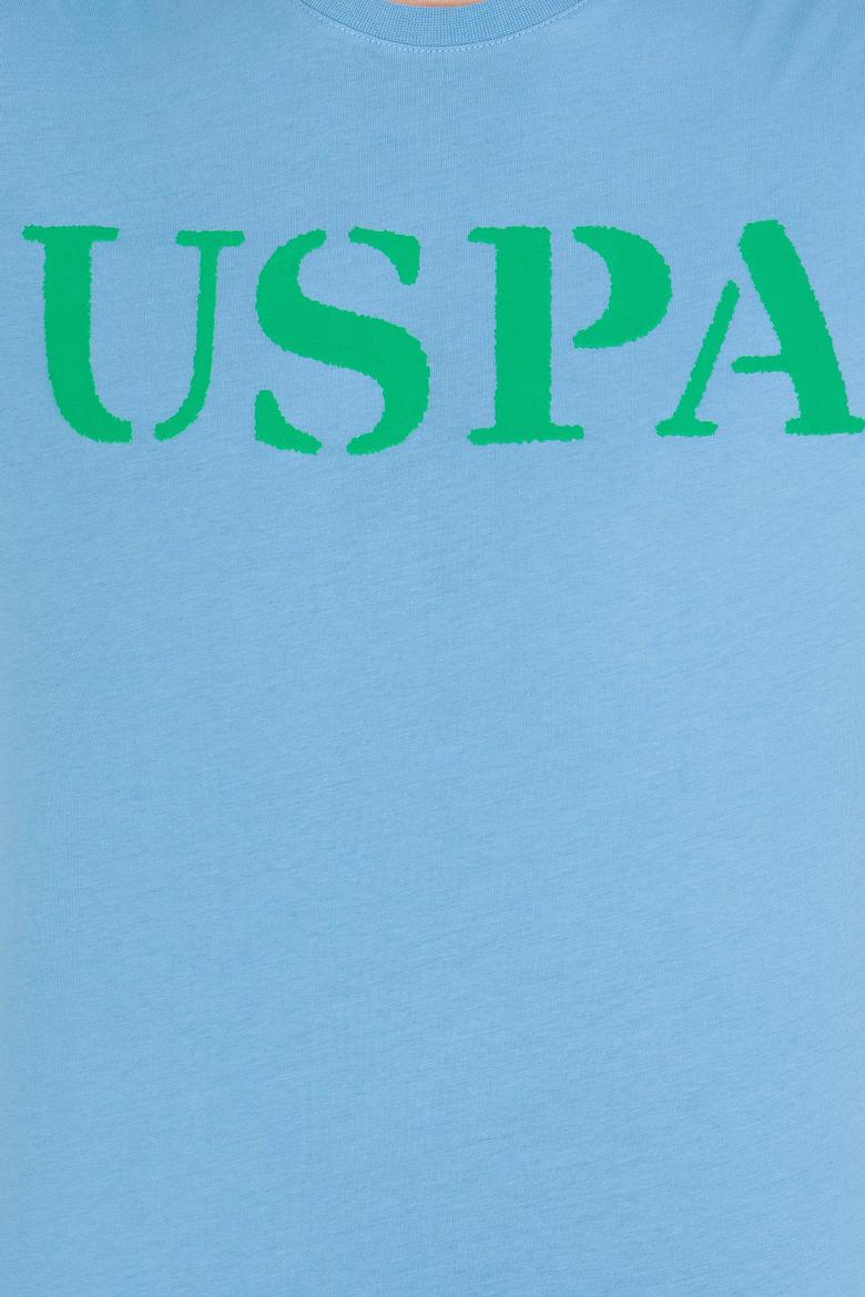 Erkek Turkuaz Basic Bisiklet Yaka Tişört - 50262976118