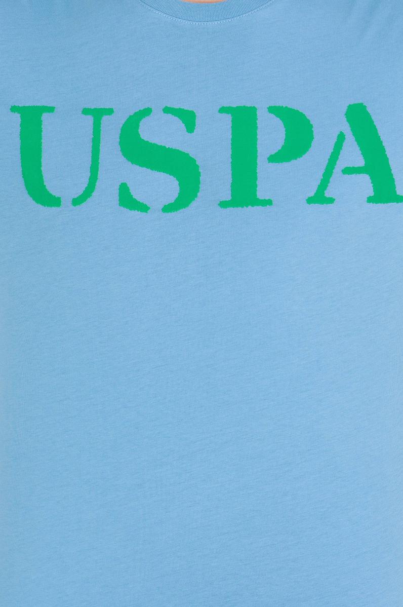 Erkek Turkuaz Basic Bisiklet Yaka Tişört