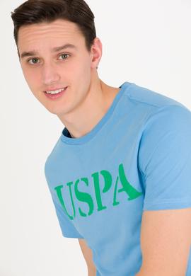 Erkek Turkuaz Basic Bisiklet Yaka Tişört - 50262976118