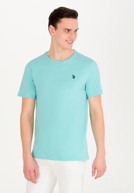 Erkek Mint Basic Bisiklet Yaka Tişört - 50263026066