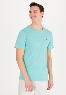 Erkek Mint Basic Bisiklet Yaka Tişört - 50263026066