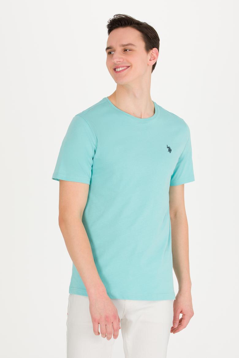 Erkek Mint Basic Bisiklet Yaka Tişört - 50263026066