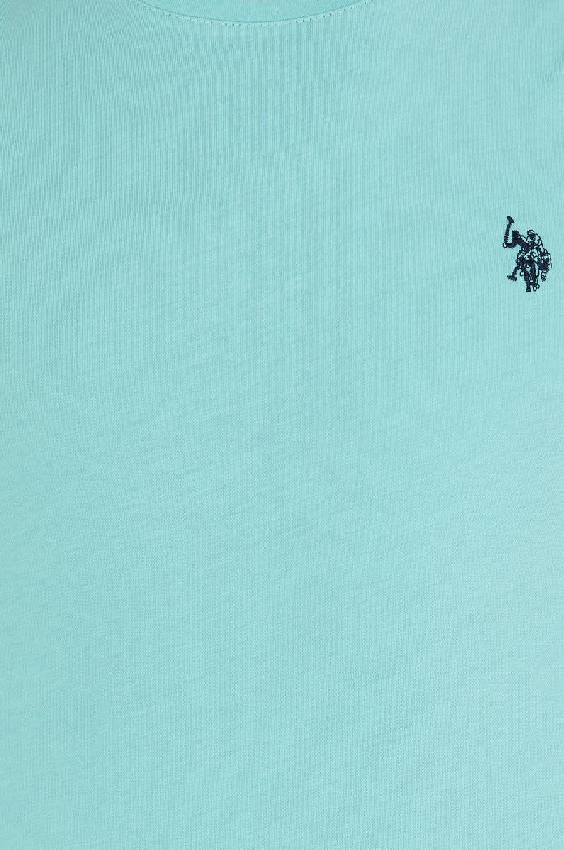 Erkek Mint Basic Bisiklet Yaka Tişört