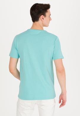 Erkek Mint Basic Bisiklet Yaka Tişört - 50263026066