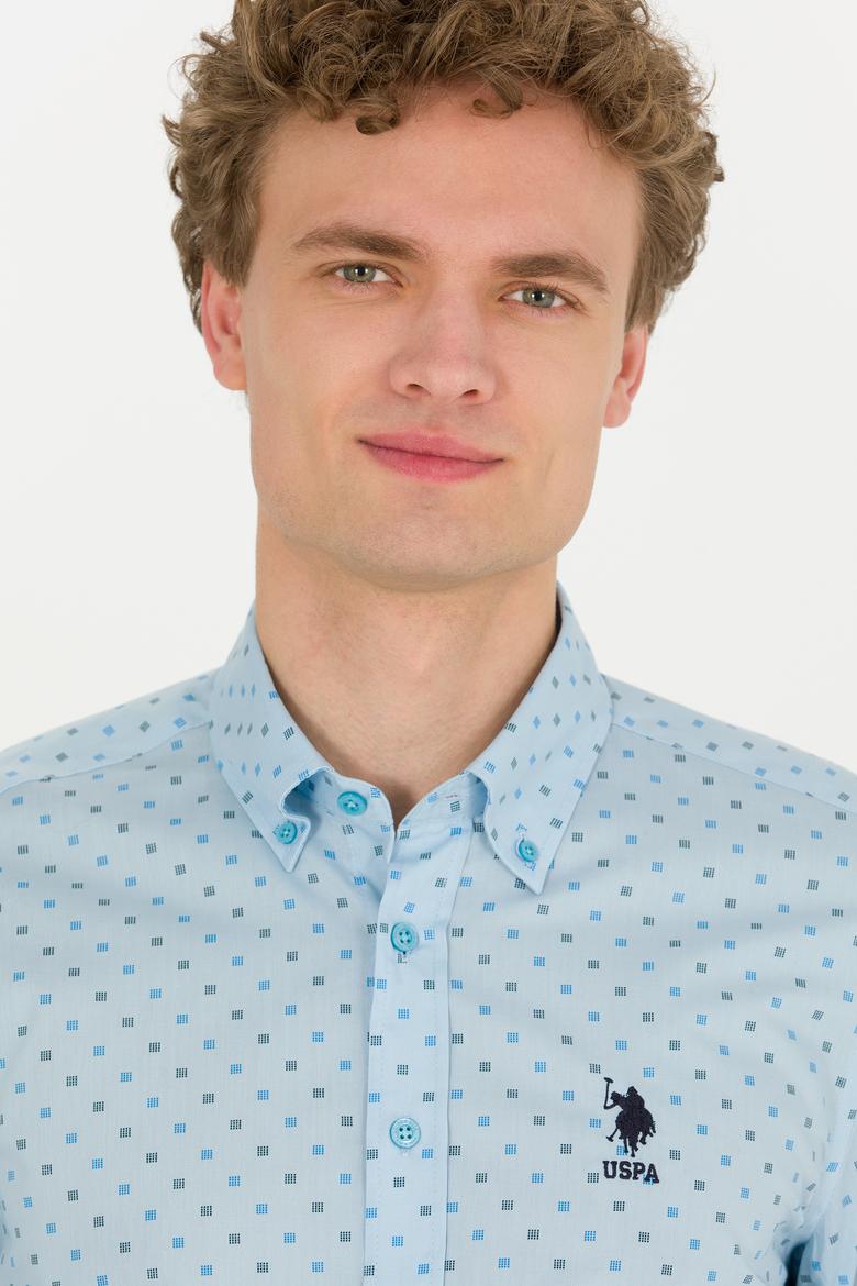 Erkek Mavi Uzun Kollu Gömlek - 50252845021