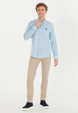 Erkek Mavi Uzun Kollu Gömlek - 50252845021