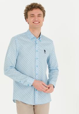 Erkek Mavi Uzun Kollu Gömlek - 50252845021