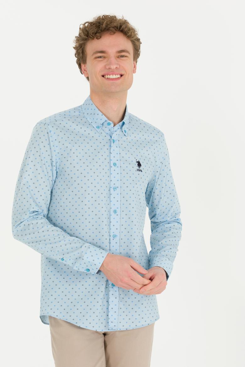 Erkek Mavi Uzun Kollu Gömlek - 50252845021