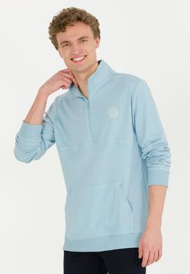 Erkek Mavi Melanj Sweatshirt - 50256328005