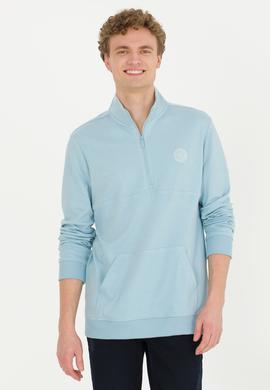 Erkek Mavi Melanj Sweatshirt - 50256328005