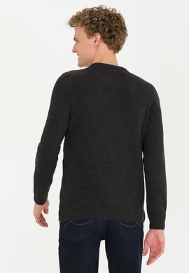 Erkek Antrasit Melanj Kazak - 50256663016