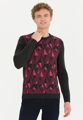 Erkek Antrasit Melanj Kazak - 50256663016