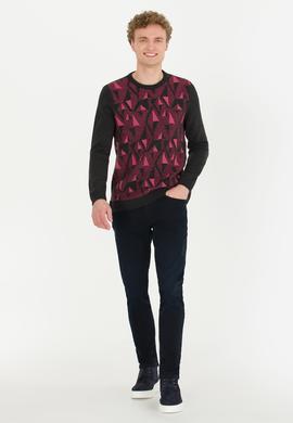 Erkek Antrasit Melanj Kazak - 50256663016