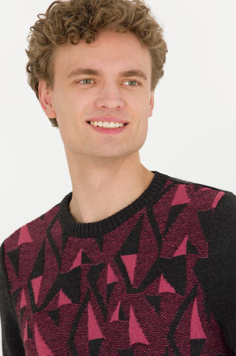 Erkek Antrasit Melanj Kazak