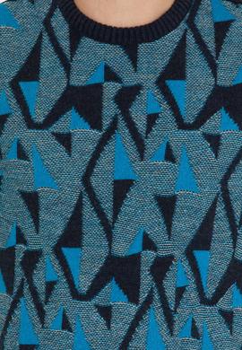 Erkek Lacivert Bisiklet Yaka Triko Kazak - 50256663009