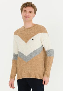 Erkek Camel Melanj Kazak - 50256681017