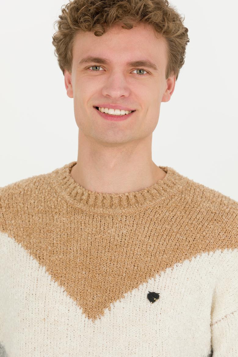 Erkek Camel Melanj Kazak - 50256681017