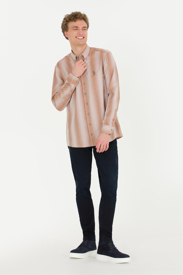 Erkek Camel Uzun Kollu Gömlek - 50256983007