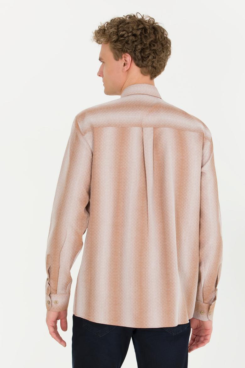 Erkek Camel Uzun Kollu Gömlek - 50256983007