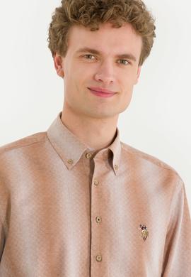 Erkek Camel Uzun Kollu Gömlek - 50256983007