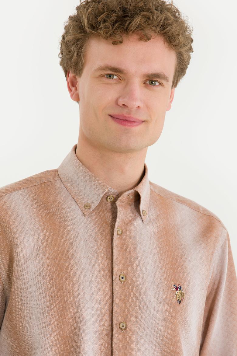 Erkek Camel Uzun Kollu Gömlek - 50256983007