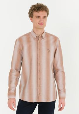 Erkek Camel Uzun Kollu Gömlek - 50256983007