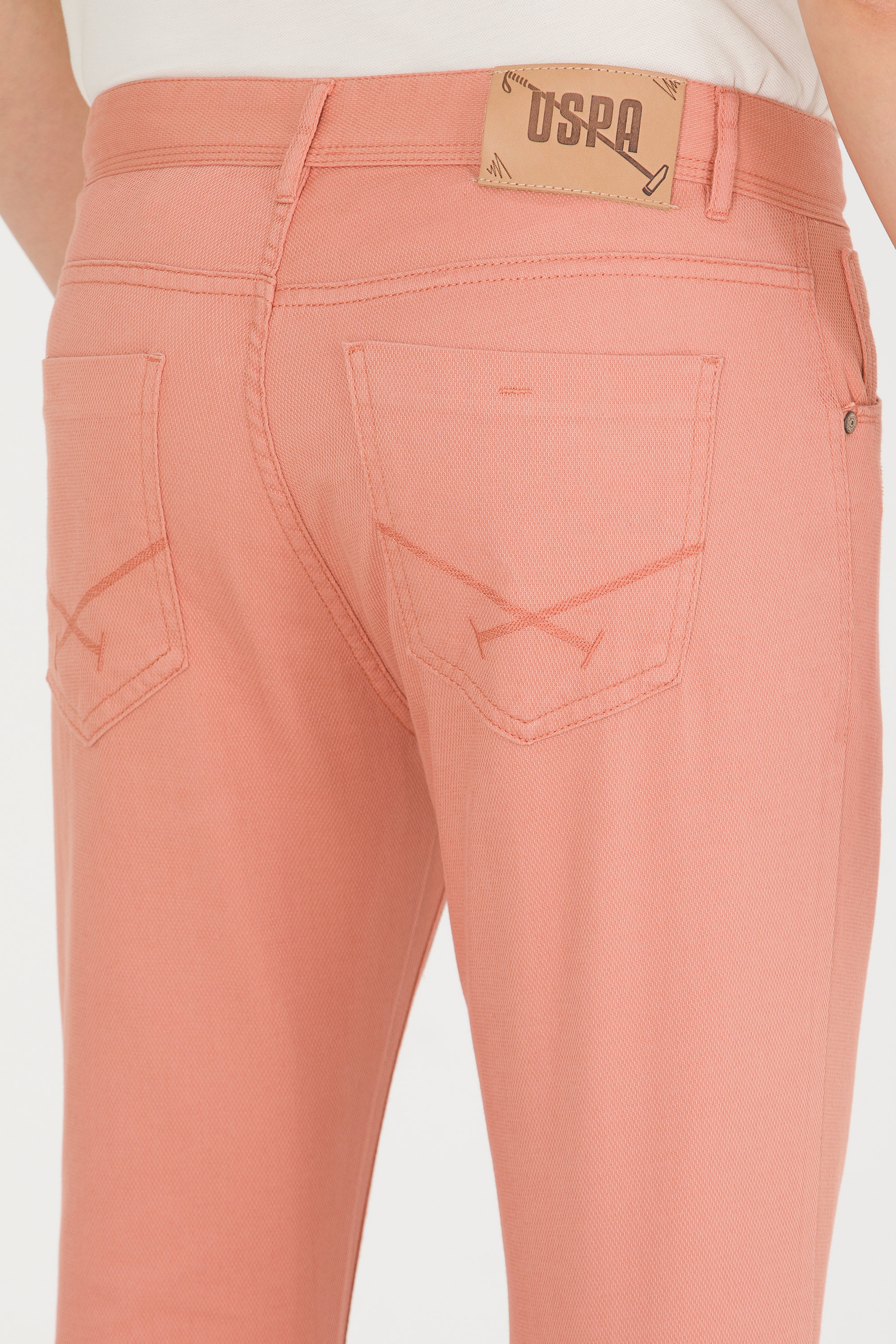 Erkek Slim Fit Kiremit Kanvas Pantolon - Image 7