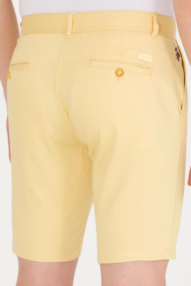 Erkek Sarı Dokuma Şort - 50266070043