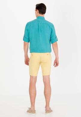 Erkek Sarı Dokuma Şort - 50266070043