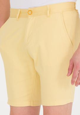 Erkek Sarı Dokuma Şort - 50266070043