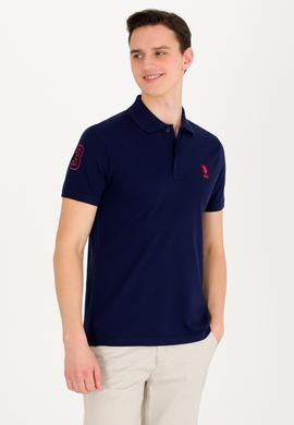 Erkek Lacivert Basic Polo Yaka Tişört - 50264891041