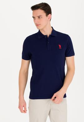 Erkek Lacivert Basic Polo Yaka Tişört - 50264891041