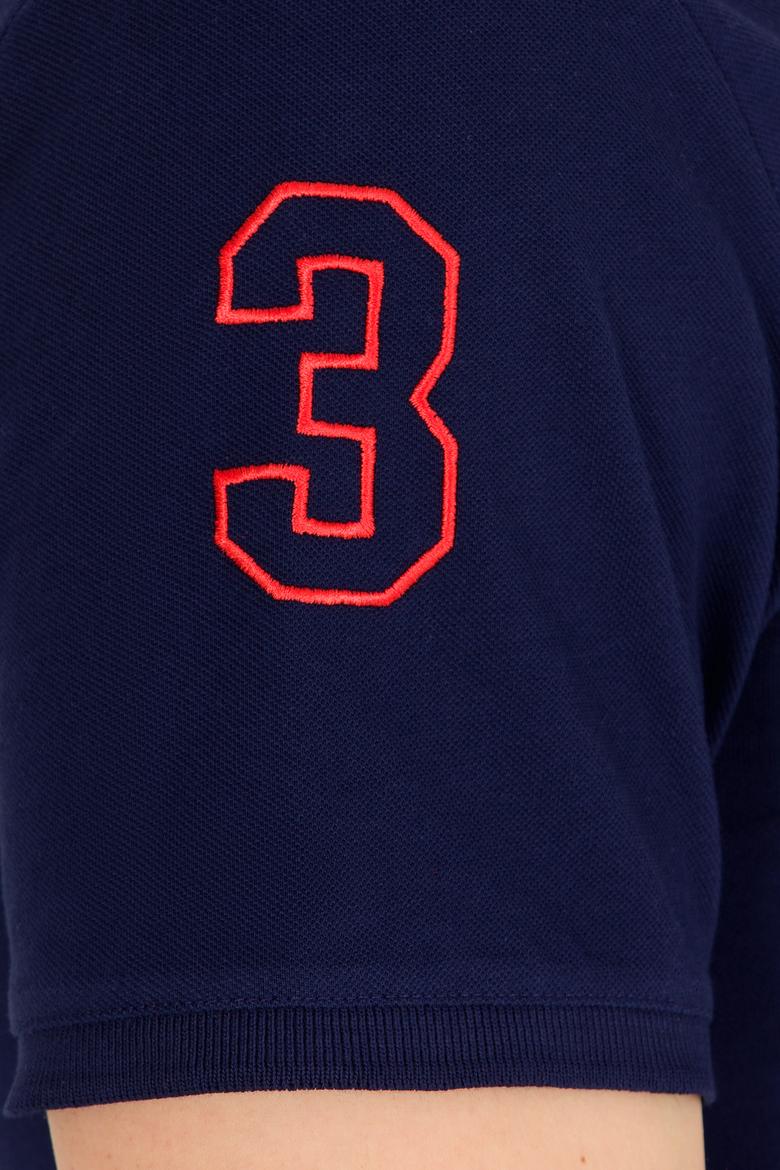 Erkek Lacivert Basic Polo Yaka Tişört - 50264891041