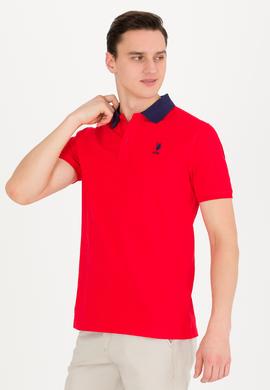 Erkek Kırmızı Polo Yaka Tişört - 50264895019