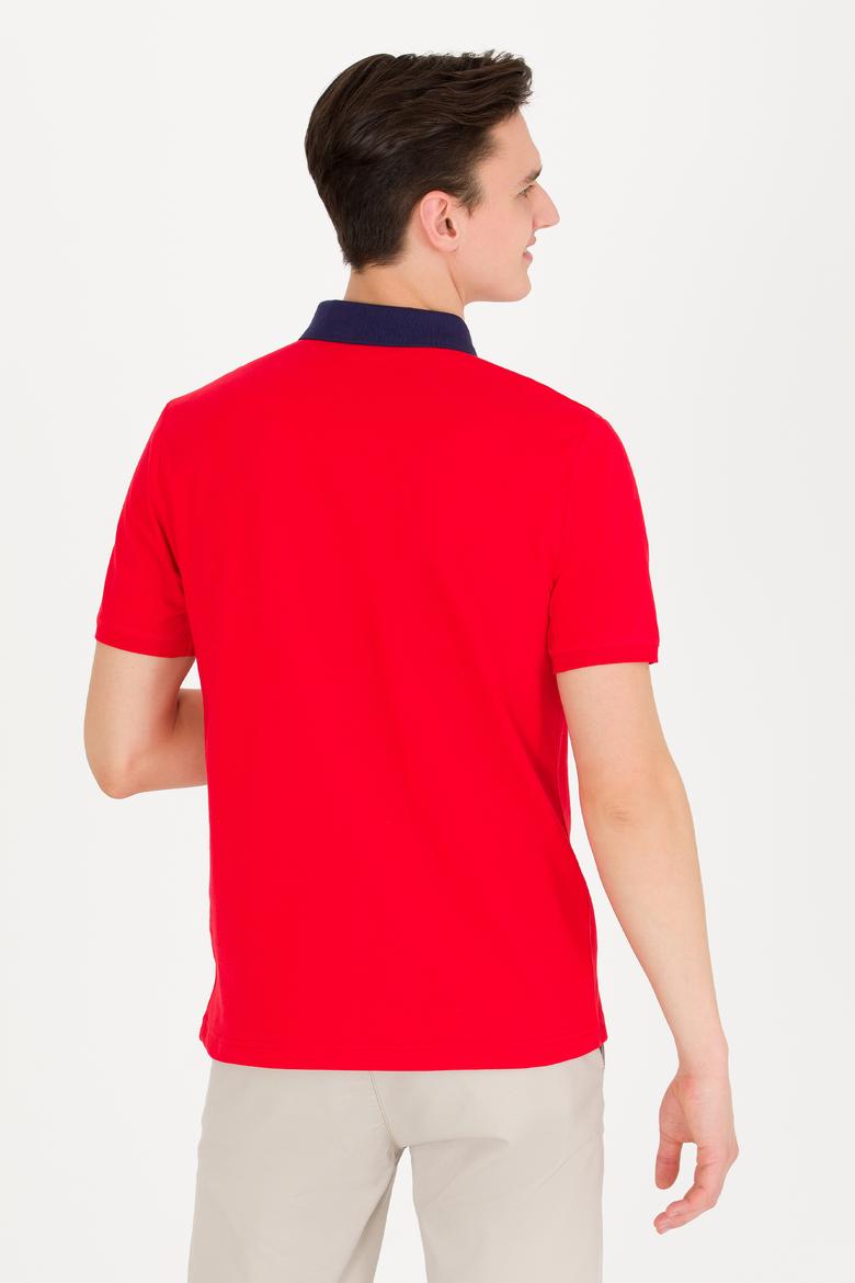 Erkek Kırmızı Polo Yaka Tişört - 50264895019
