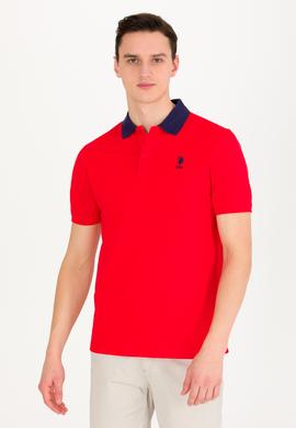 Erkek Kırmızı Polo Yaka Tişört - 50264895019