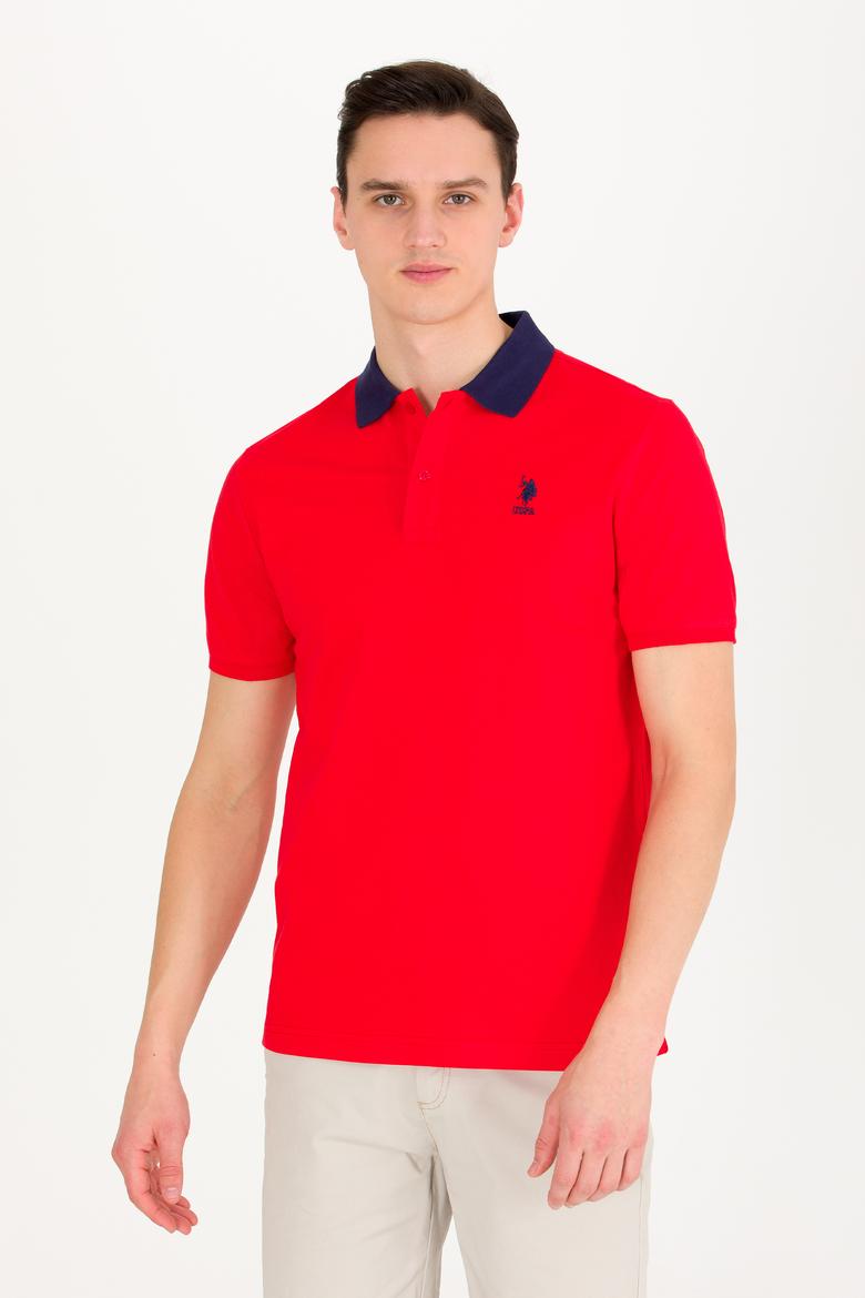 Erkek Kırmızı Polo Yaka Tişört