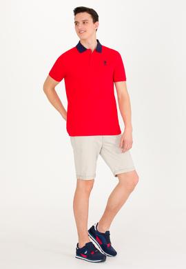 Erkek Kırmızı Polo Yaka Tişört - 50264895019