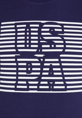 Erkek Lacivert Bisiklet Yaka Tişört - 50264962003