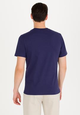 Erkek Lacivert Bisiklet Yaka Tişört - 50264962003